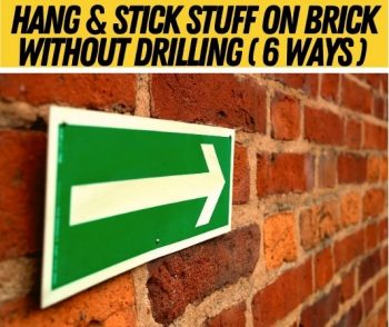 hang pictures brick without drilling